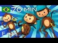 Cinco macaquinhos | E muitas mais Canções de Ninar | 70 min da LittleBabyBum!