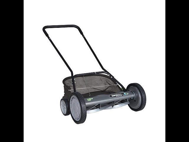 EARTHWISE 18 Reel Mower with Removable Grass Catcher 