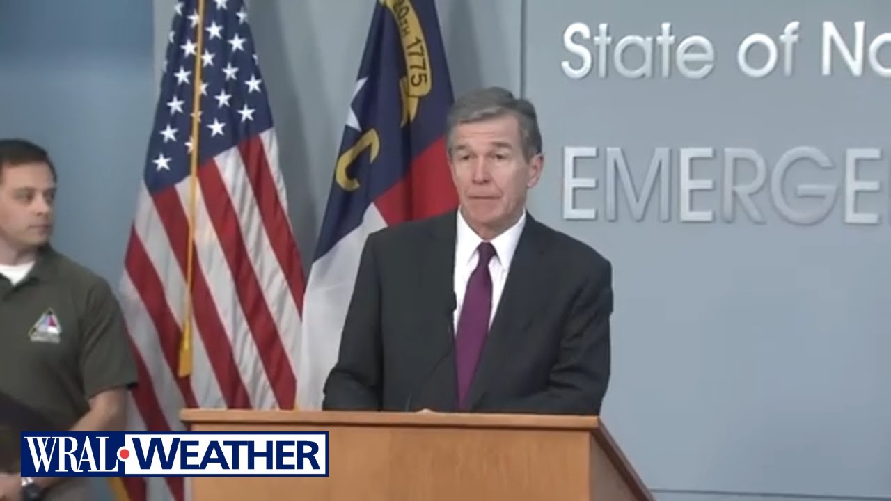Governor Cooper: Update on NC preparations for Tropical Storm Ian - YouTube