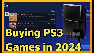 Buying PS3 game and DLC in 2024 on PSN Store