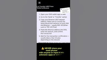 ✅ Best Way to Transfer USDT from OKX Wallet to Binance #okx #okxwallet #binance #binancelearnandearn