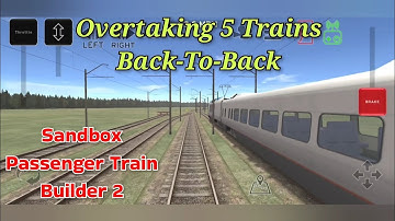 Overtaking 5 Trains Back-To-Back | Train and rail yard simulator