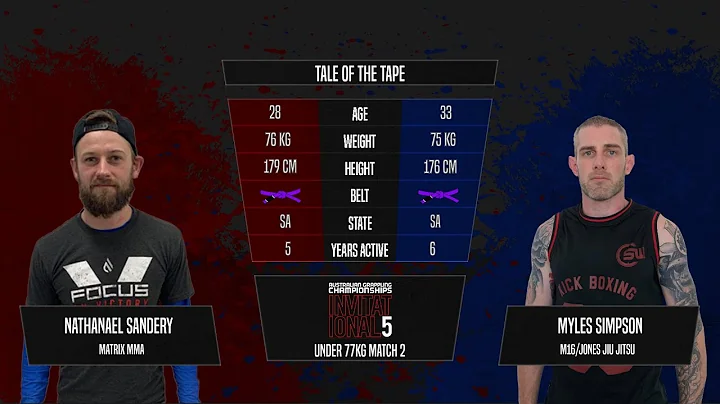 Myles Simpson vs Nathanael Sandery -  AGC Invitati...
