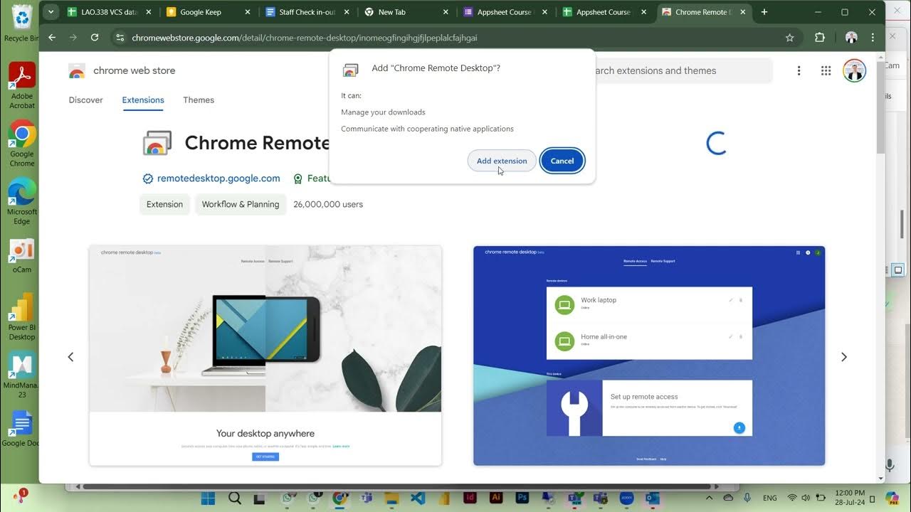 ການຕິດຕັ້ງ ແລະ ໃຊ້ງານ google remote desktop - YouTube