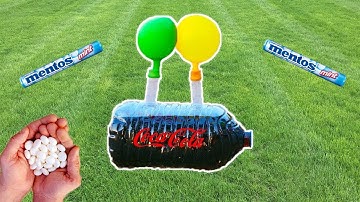 Experiment: Coca Cola and Mentos and Baking Soda! Super Effect!