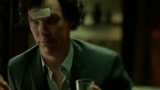 Sherlock BBC - STAG NIGHT scene - Johnlock