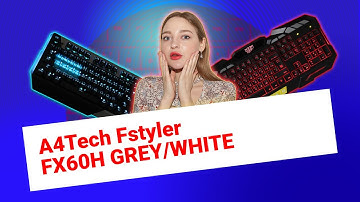 НИКС Компьютерный Супермаркет: видео про Клавиатура A4Tech Fstyler FX60H GREY / WHITE Проводная #1