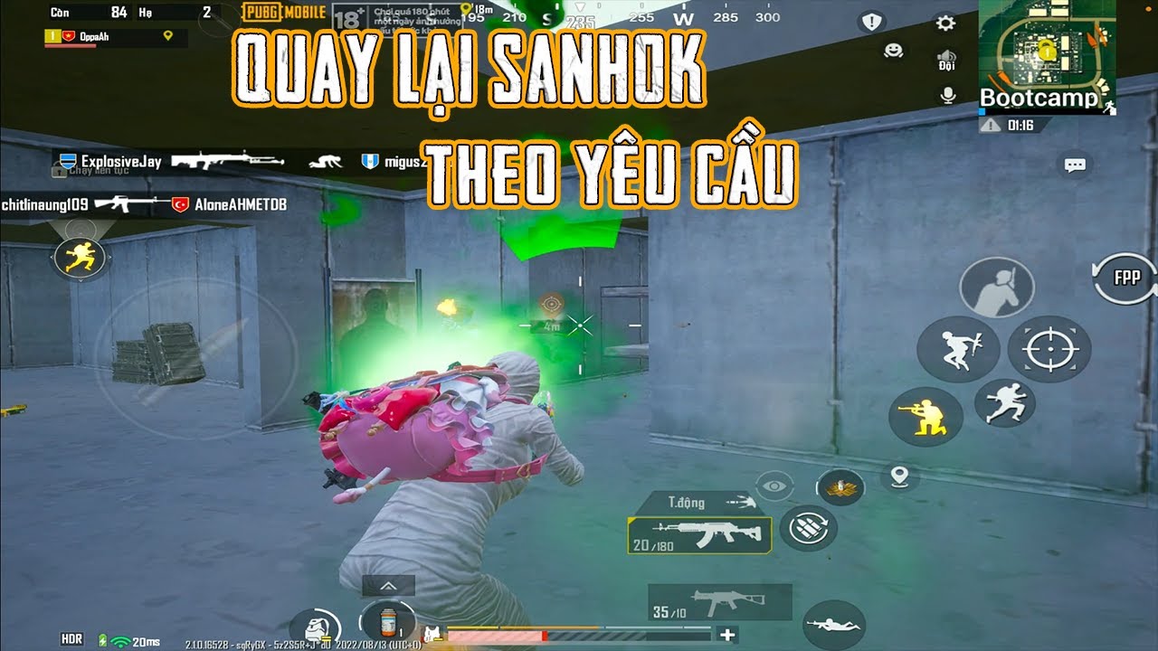 PUBG Mobile || Chiều Lòng Anh Em Quyết Định Quay Lại Sanhok Thể Hiện Kỹ Năng