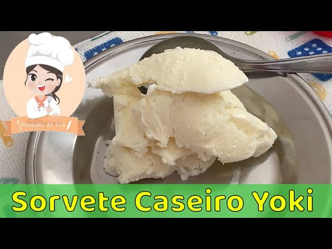 como fazer sorvete de saquinho yoki super cremoso/ rápido e fácil gastando  pouco🍦🍦 