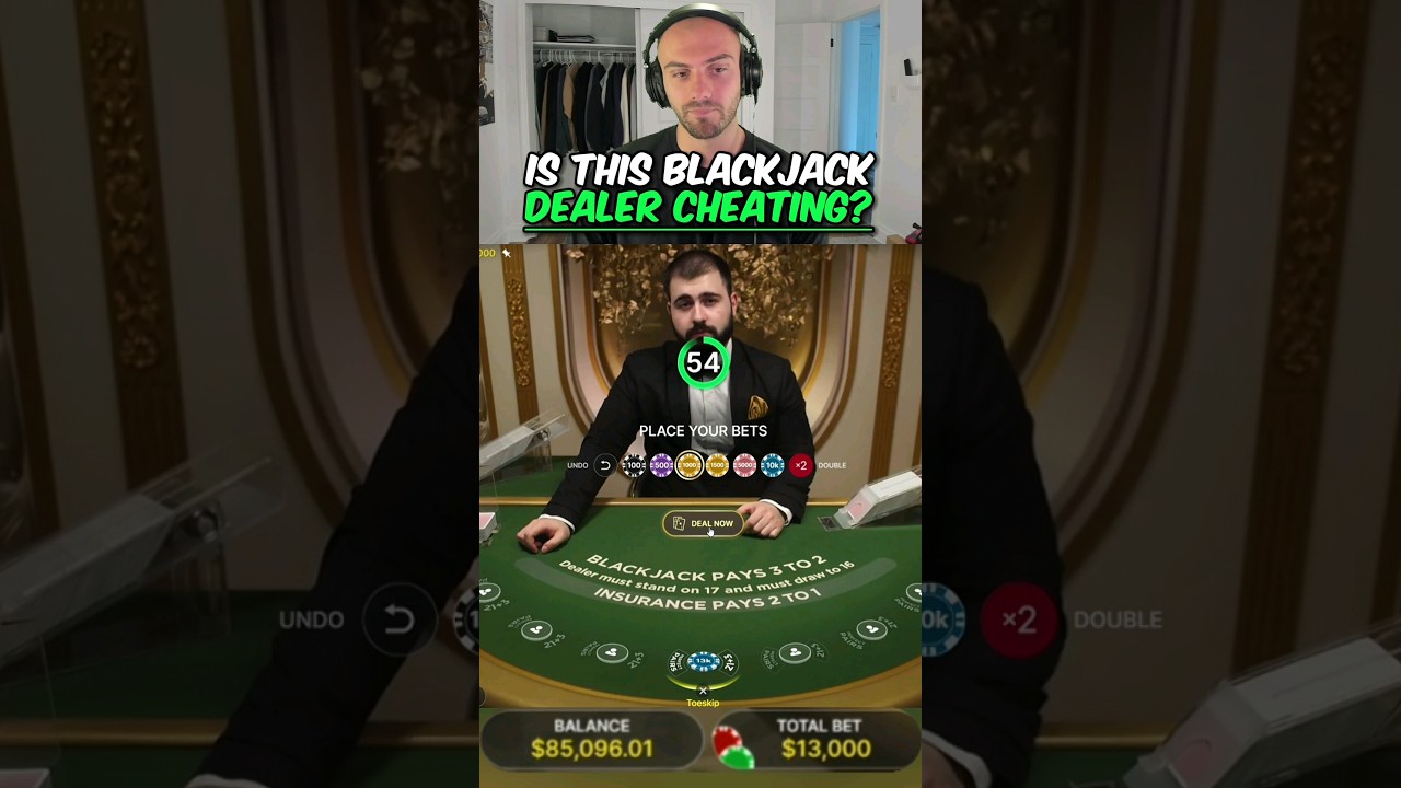 Toaster is this BLACKJACK dealer CHEATING?