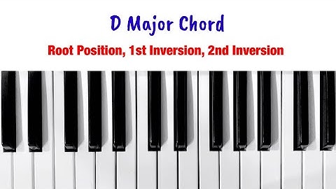 D Major Chord (Root Position, 1st Inversion, 2nd Inversion) Music Theory with Lester Delgado