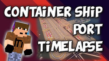 Container Ship Port | Minecraft Timelapse