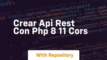 Crear api rest con php 8 11 cors