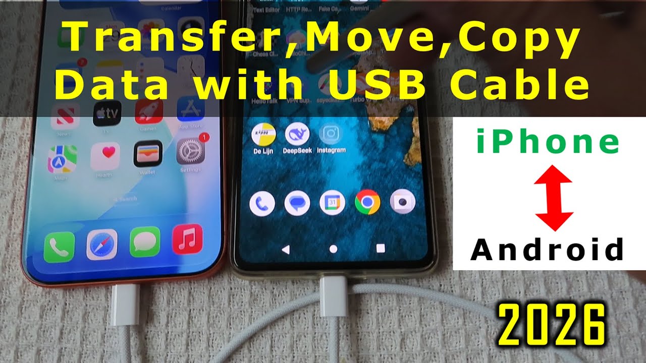 How to Transfer Data From iPhone to Android Using USB C Cable? Easy Way ...