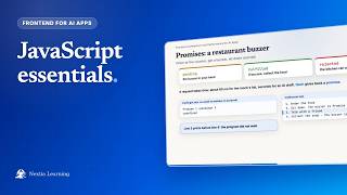 JavaScript essentials | Frontend for AI apps | Nextia Learning