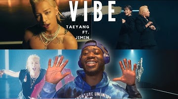 TAEYANG - Vibe ft. Jimin (Official Music Video) | REACTION !