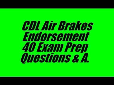 Bc air brake endorsement practice test
