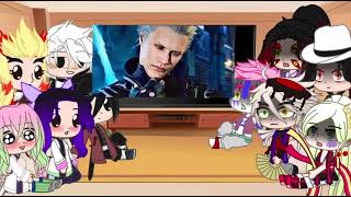 Hashira and Uppermoon + Muzan react to Dmc 5 Son of Sparda