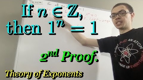 Proof that 1^n = 1 for every integer n (Second Proof) (ILIEKMATHPHYSICS)