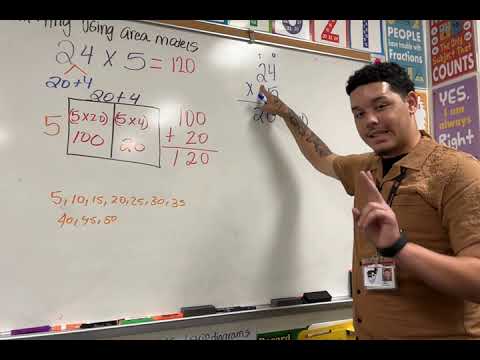 Multiplication using Area Models