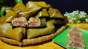Bánh Chuối  Nếp Hấp thơm  ngon dẻo mịn đượm tình quê hương || phong vị việt