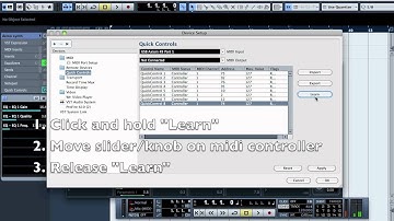 DAW 101 - Cubase Midi Learn Tutorial using Quick Controls