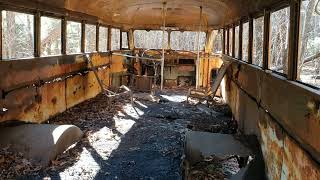 victor and i found a bus in the woods