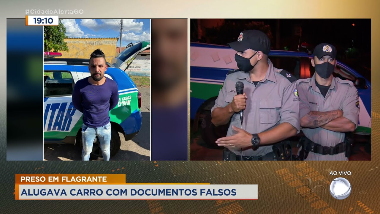 PRESO EM FLAGRANTE: ALUGAVA CARRO COM DOCUMENTOS FALSOS