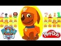 Huevo Sorpresa Gigante de Zuma de Paw Patrol en Español de Plastilina Play Doh