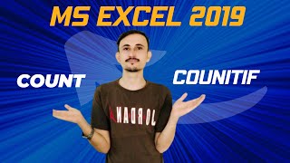 count function | countif function in excel 2019 | Excel 2019 for beginner | count & countif function