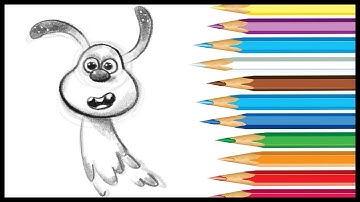 How to draw LU-LA from SHAUN THE SHEEP MOVIE: FARMAGEDDON
