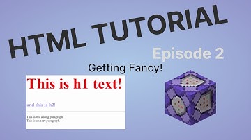 HTML Tutorial Episode 2 -- Getting Fancy