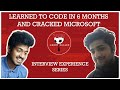 Learned CODING in 6 months and cracked MICROSOFT | Detailed Interview Experience | Ep-3