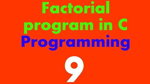 C Programming Tutorial in Hindi - for loop with factorial program in c programming