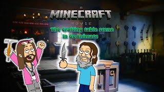 A Minecraft Movie Crafting Table Scene Goanimatevyond Version