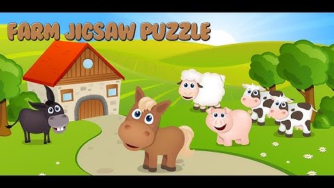 Fun Farm Jigsaw Puzzle for Toddlers - Fantastic kids game