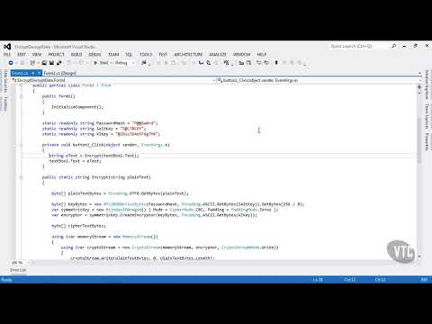 Programming in C# - Exam 70-483 - 91   Encrypting and Decrypting Data Streams