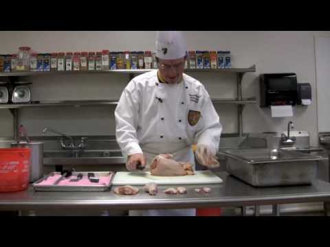 How to Butcher a Chicken- Baltimore International College Demonstrates How to Butcher a Chicken