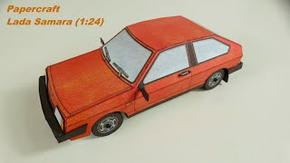 Papírový Model (Papercraft) - Lada Samara - (1:24) - Very Simple Model