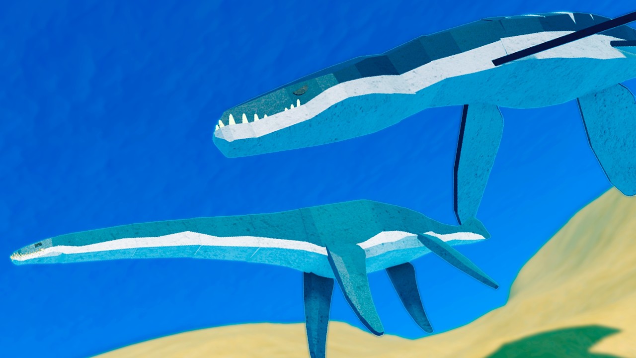Cuidado com o MOSASAURUS, Jogando com Plesiosaurus! - Operation Genesis ROBLOX (PT-BR)