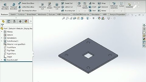 #Base plate design how plate for solidworks cad solid part#