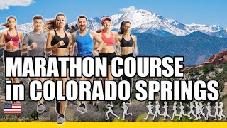Marathon course at Colorado Springs Marathon