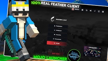 Real feather client for mojo launcher/pojav/zalith | 1.21.5 | 200+ fps boost 😱