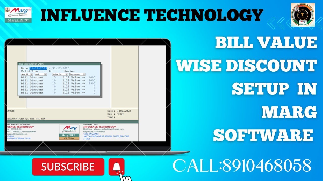 Bill Value wise Discount setup In Marg ERP software [Bengali - YouTube