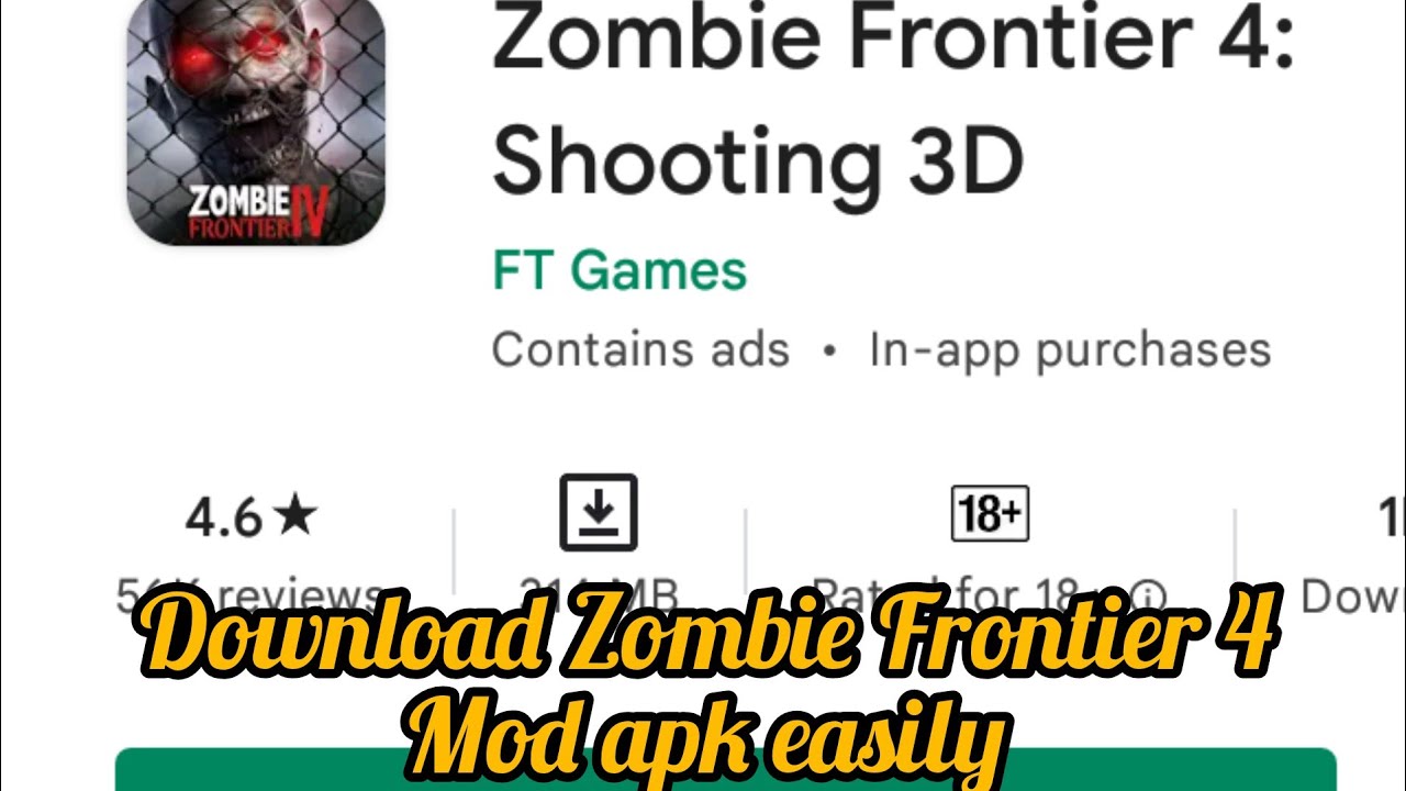 How to Download Zombie Frontier 4 mod apk. YouTube