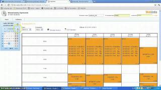 Webbvisning av schema screenshot 3