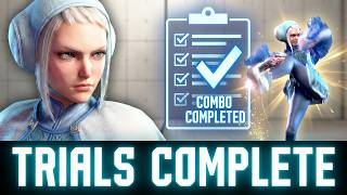 Street Fighter 6 - Ingrid Combo Challenge Trials All Completed With Time Stamps of Completed Trials