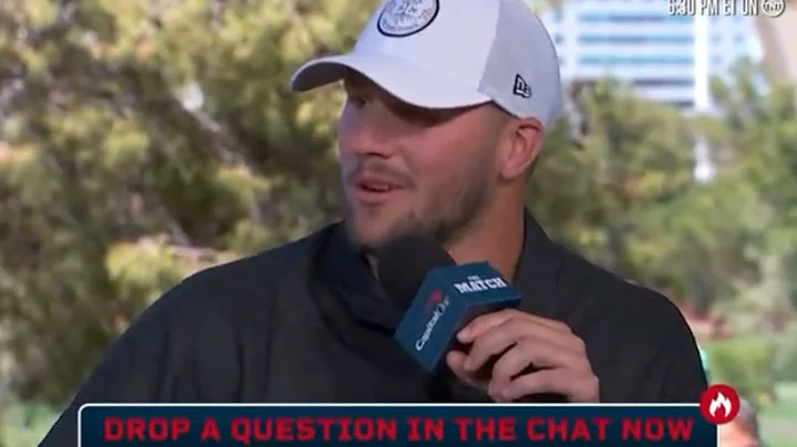 Josh Allen says he throws up before every game still