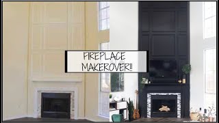 FIREPLACE MAKEOVER!! | Peel & Stick Backsplash 2019 | EP. 3