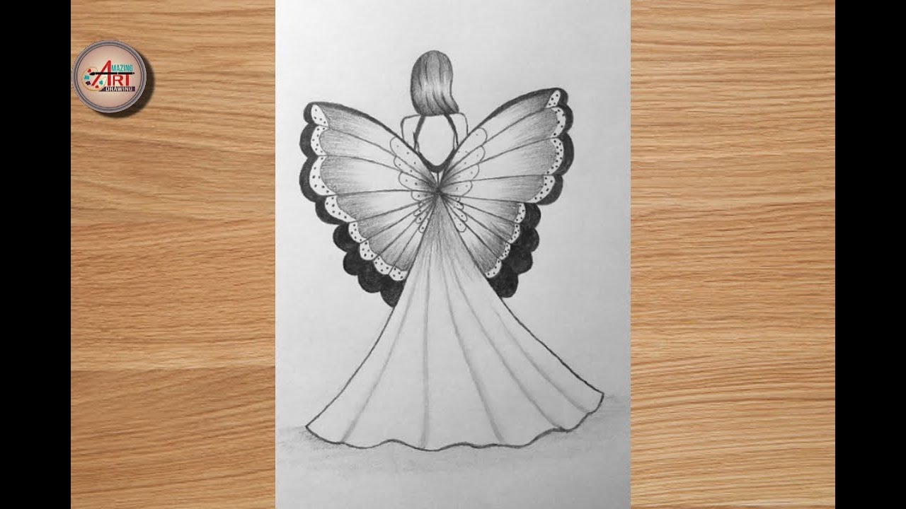 Detailed line art of a female superhero with wings on Craiyon
